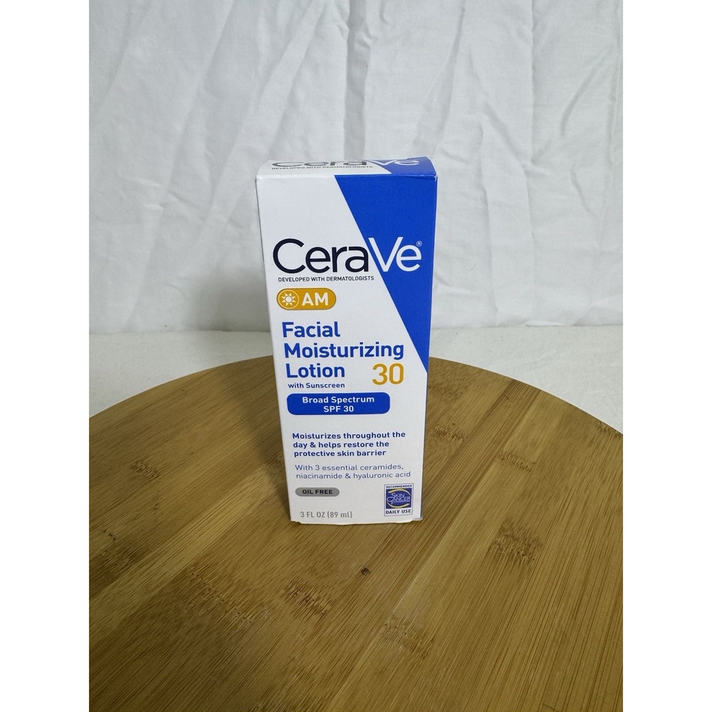 CeraVe AM Facial Moisturizing Lotion SPF 30 Oil Free 3 fl oz Exp 07/2028*